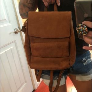 Brown backpack